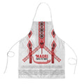 Toitu Te Tiriti Waitangi Apron White Wharenui House - Aussie Hoodie