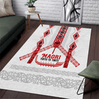 Toitu Te Tiriti Waitangi Area Rug White Wharenui House - Aussie Hoodie