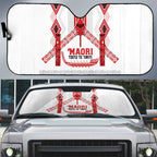 Toitu Te Tiriti Waitangi Auto Sun Shade White Wharenui House - Aussie Hoodie