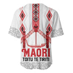 Toitu Te Tiriti Waitangi Baseball Jersey White Wharenui House - Aussie Hoodie