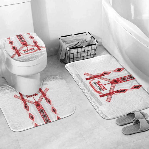 Toitu Te Tiriti Waitangi Bathroom Set White Wharenui House - Aussie Hoodie