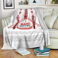 Toitu Te Tiriti Waitangi Blanket White Wharenui House - Aussie Hoodie