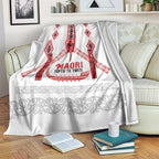 Toitu Te Tiriti Waitangi Blanket White Wharenui House - Aussie Hoodie