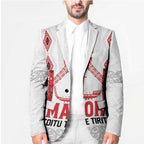 Toitu Te Tiriti Waitangi Blazer White Wharenui House - Aussie Hoodie