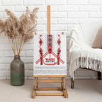 Toitu Te Tiriti Waitangi Canvas Wall Art White Wharenui House - Aussie Hoodie