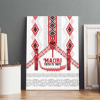 Toitu Te Tiriti Waitangi Canvas Wall Art White Wharenui House - Aussie Hoodie