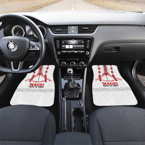 Toitu Te Tiriti Waitangi Car Mats White Wharenui House - Aussie Hoodie