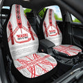 Toitu Te Tiriti Waitangi Car Seat Cover White Wharenui House - Aussie Hoodie