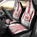 Toitu Te Tiriti Waitangi Car Seat Cover White Wharenui House - Aussie Hoodie