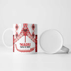 Toitu Te Tiriti Waitangi Ceramic Mug White Wharenui House - Aussie Hoodie