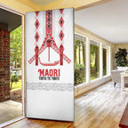 Toitu Te Tiriti Waitangi Door Cover White Wharenui House - Aussie Hoodie