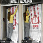 Toitu Te Tiriti Waitangi Door Cover White Wharenui House - Aussie Hoodie