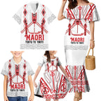 Toitu Te Tiriti Waitangi Family Matching Mermaid Dress and Hawaiian Shirt White Wharenui House - Aussie Hoodie
