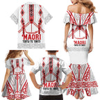 Toitu Te Tiriti Waitangi Family Matching Mermaid Dress and Hawaiian Shirt White Wharenui House - Aussie Hoodie