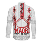 Toitu Te Tiriti Waitangi Family Matching Mermaid Dress and Hawaiian Shirt White Wharenui House - Aussie Hoodie