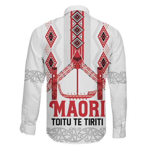 Toitu Te Tiriti Waitangi Family Matching Summer Maxi Dress and Hawaiian Shirt White Wharenui House - Aussie Hoodie