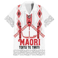 Toitu Te Tiriti Waitangi Hawaiian Shirt White Wharenui House - Aussie Hoodie