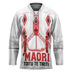 Toitu Te Tiriti Waitangi Hockey Jersey White Wharenui House - Aussie Hoodie