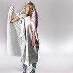 Toitu Te Tiriti Waitangi Hooded Blanket White Wharenui House - Aussie Hoodie