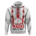 Toitu Te Tiriti Waitangi Hoodie White Wharenui House - Aussie Hoodie