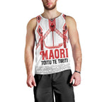 Toitu Te Tiriti Waitangi Men Tank Top White Wharenui House - Aussie Hoodie