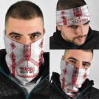 Toitu Te Tiriti Waitangi Neck Gaiter White Wharenui House - Aussie Hoodie