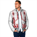 Toitu Te Tiriti Waitangi Padded Jacket White Wharenui House - Aussie Hoodie