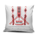 Toitu Te Tiriti Waitangi Pillow Cover White Wharenui House - Aussie Hoodie