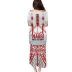 Toitu Te Tiriti Waitangi Puletasi White Wharenui House - Aussie Hoodie