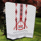 Toitu Te Tiriti Waitangi Quilt White Wharenui House - Aussie Hoodie