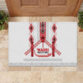 Toitu Te Tiriti Waitangi Rubber Doormat White Wharenui House - Aussie Hoodie