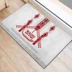 Toitu Te Tiriti Waitangi Rubber Doormat White Wharenui House - Aussie Hoodie