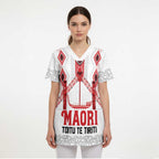 Toitu Te Tiriti Waitangi Scrub Top White Wharenui House - Aussie Hoodie
