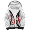 Toitu Te Tiriti Waitangi Sherpa Hoodie White Wharenui House - Aussie Hoodie