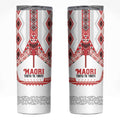 Toitu Te Tiriti Waitangi Skinny Tumbler White Wharenui House - Aussie Hoodie