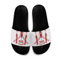 Toitu Te Tiriti Waitangi Slide Sandals White Wharenui House - Aussie Hoodie