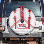 Toitu Te Tiriti Waitangi Spare Tire Cover White Wharenui House - Aussie Hoodie
