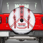 Toitu Te Tiriti Waitangi Spare Tire Cover White Wharenui House - Aussie Hoodie