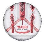 Toitu Te Tiriti Waitangi Spare Tire Cover White Wharenui House - Aussie Hoodie