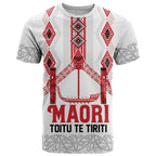 Toitu Te Tiriti Waitangi T Shirt White Wharenui House - Aussie Hoodie