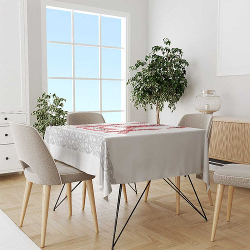 Toitu Te Tiriti Waitangi Tablecloth White Wharenui House - Aussie Hoodie