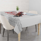 Toitu Te Tiriti Waitangi Tablecloth White Wharenui House - Aussie Hoodie