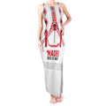 Toitu Te Tiriti Waitangi Tank Maxi Dress White Wharenui House - Aussie Hoodie