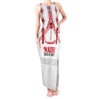 Toitu Te Tiriti Waitangi Tank Maxi Dress White Wharenui House - Aussie Hoodie