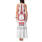 Toitu Te Tiriti Waitangi Tank Maxi Dress White Wharenui House - Aussie Hoodie