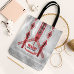 Toitu Te Tiriti Waitangi Tote Bag White Wharenui House - Aussie Hoodie