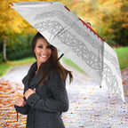 Toitu Te Tiriti Waitangi Umbrella White Wharenui House - Aussie Hoodie