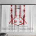 Toitu Te Tiriti Waitangi Window Curtain White Wharenui House - Aussie Hoodie
