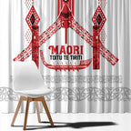 Toitu Te Tiriti Waitangi Window Curtain White Wharenui House - Aussie Hoodie