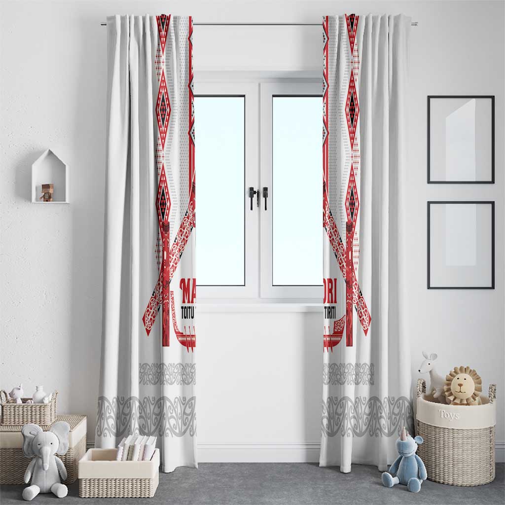 Toitu Te Tiriti Waitangi Window Curtain White Wharenui House - Aussie Hoodie